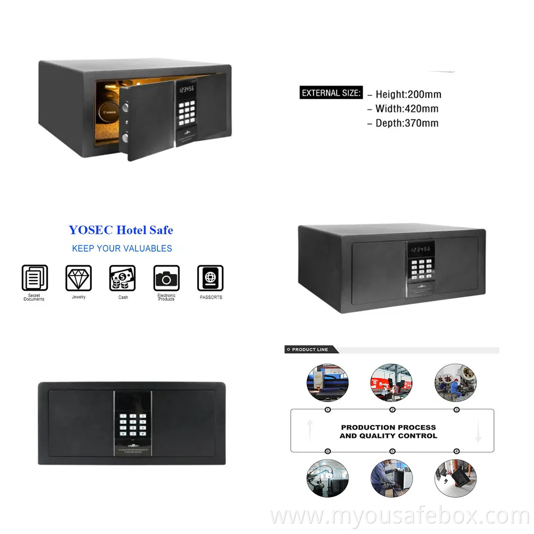 Digital Code Lock Safe Hotel Use Safe Box Portable Safe Box for Guest Room